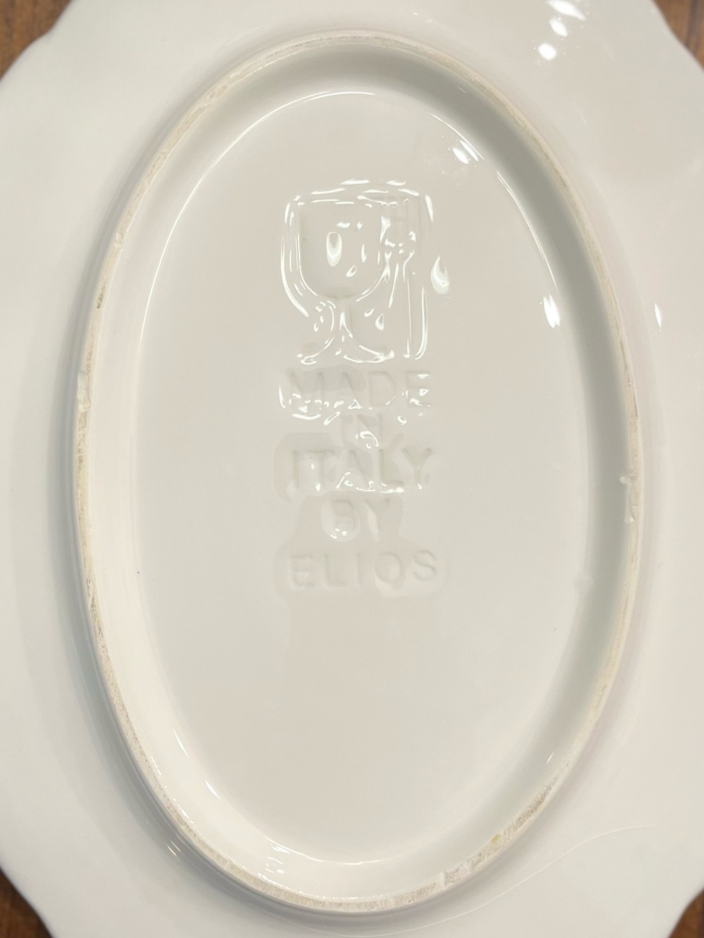 Vintage Elios Ceramic Gravy Boat with Matching Underplate Saucer, made in Italy - Picture 5 of 7